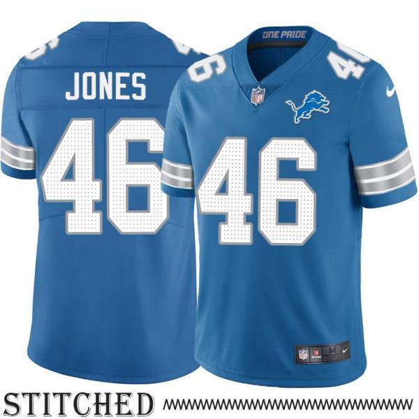 Detroit Lions #46 Doug Jones Blue Home Jersey