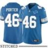 Detroit Lions #46 Ricky Porter Blue Home Jersey