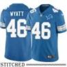 Detroit Lions #46 Doug Wyatt Blue Home Jersey