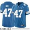 Detroit Lions #47 Rod Hill Blue Home Jersey