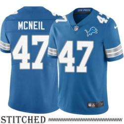 Detroit Lions #47 Ryan McNeil Blue Home Jersey