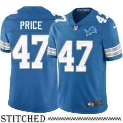Detroit Lions #47 Bobby Price Blue Home Jersey