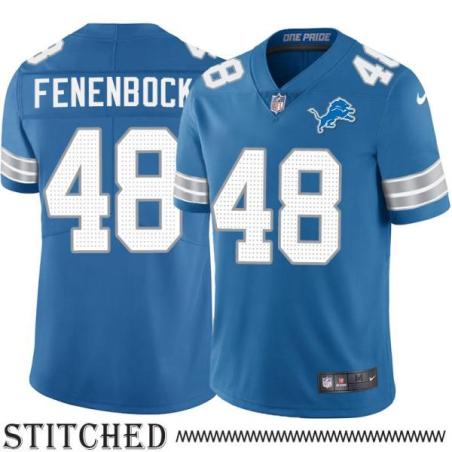 Detroit Lions #48 Chuck Fenenbock Blue Home Jersey