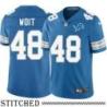 Detroit Lions #48 Richie Woit Blue Home Jersey
