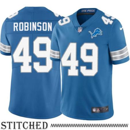 Detroit Lions #49 Johnnie Robinson Blue Home Jersey