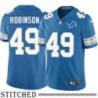 Detroit Lions #49 Johnnie Robinson Blue Home Jersey