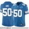 Detroit Lions #50 Charlie Ane Blue Home Jersey