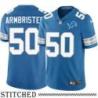 Detroit Lions #50 Thurston Armbrister Blue Home Jersey