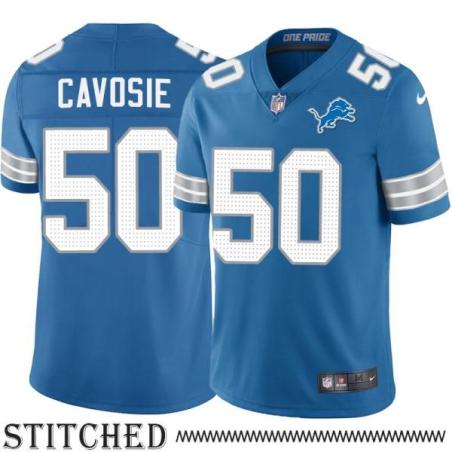Detroit Lions #50 John Cavosie Blue Home Jersey