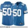 Detroit Lions #50 August Curley Blue Home Jersey