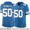 Detroit Lions #50 Bob Scholtz Blue Home Jersey