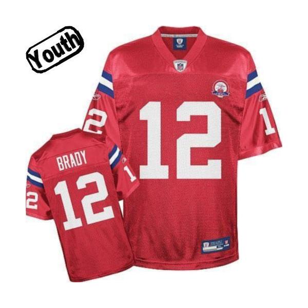 tom brady youth stitched jersey