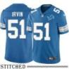 Detroit Lions #51 Bruce Irvin Blue Home Jersey