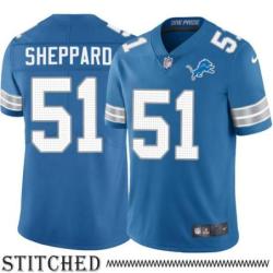 Detroit Lions #51 Kelvin Sheppard Blue Home Jersey