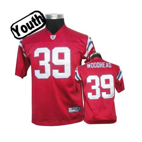 Danny Woodhead Youth Football Jersey -#39 New England Youth Jersey(Red)