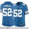 Detroit Lions #52 Vinny Ciurciu Blue Home Jersey