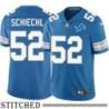 Detroit Lions #52 John Schiechl Blue Home Jersey