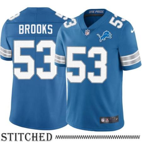 Detroit Lions #53 Jon Brooks Blue Home Jersey