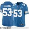 Detroit Lions #53 Andre Collins Blue Home Jersey