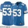 Detroit Lions #53 Howard Duncan Blue Home Jersey