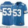 Detroit Lions #53 Rob Fredrickson Blue Home Jersey