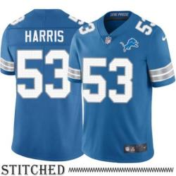 Detroit Lions #53 Charles Harris Blue Home Jersey