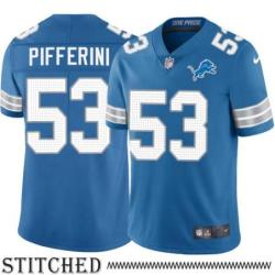 Detroit Lions #53 Bob Pifferini Blue Home Jersey