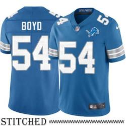 Detroit Lions #54 Thomas Boyd Blue Home Jersey