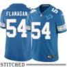 Detroit Lions #54 Ed Flanagan Blue Home Jersey