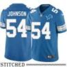 Detroit Lions #54 James Johnson Blue Home Jersey