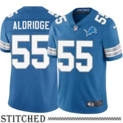 Detroit Lions #55 Allen Aldridge Blue Home Jersey