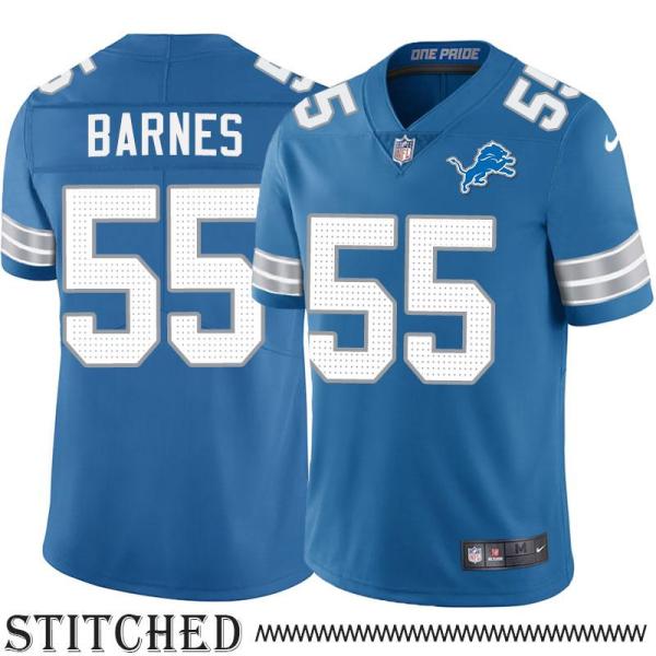 Detroit Lions #55 Derrick Barnes Blue Home Jersey