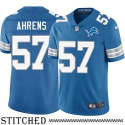 Detroit Lions #57 Dave Ahrens Blue Home Jersey