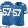 Detroit Lions #57 Dave Ahrens Blue Home Jersey