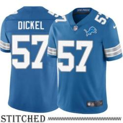 Detroit Lions #57 Dan Dickel Blue Home Jersey