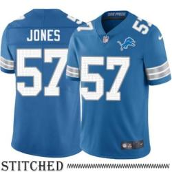 Detroit Lions #57 Victor Jones Blue Home Jersey
