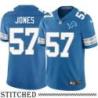 Detroit Lions #57 Victor Jones Blue Home Jersey