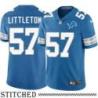 Detroit Lions #57 Jody Littleton Blue Home Jersey