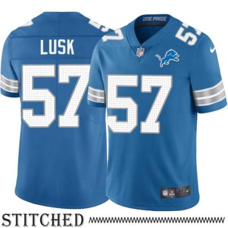 Detroit Lions #57 Bob Lusk Blue Home Jersey