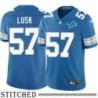Detroit Lions #57 Bob Lusk Blue Home Jersey