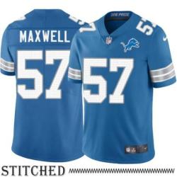 Detroit Lions #57 Vernon Maxwell Blue Home Jersey