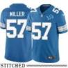 Detroit Lions #57 Terry Miller Blue Home Jersey