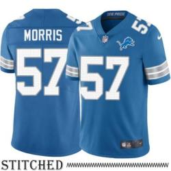 Detroit Lions #57 Glenn Morris Blue Home Jersey