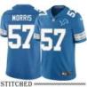 Detroit Lions #57 Glenn Morris Blue Home Jersey