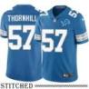 Detroit Lions #57 Josh Thornhill Blue Home Jersey