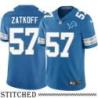 Detroit Lions #57 Roger Zatkoff Blue Home Jersey