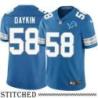 Detroit Lions #58 Tony Daykin Blue Home Jersey