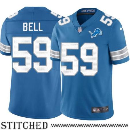 Detroit Lions #59 Anthony Bell Blue Home Jersey