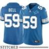 Detroit Lions #59 Anthony Bell Blue Home Jersey