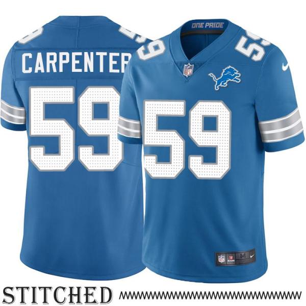 Detroit Lions #59 Bobby Carpenter Blue Home Jersey